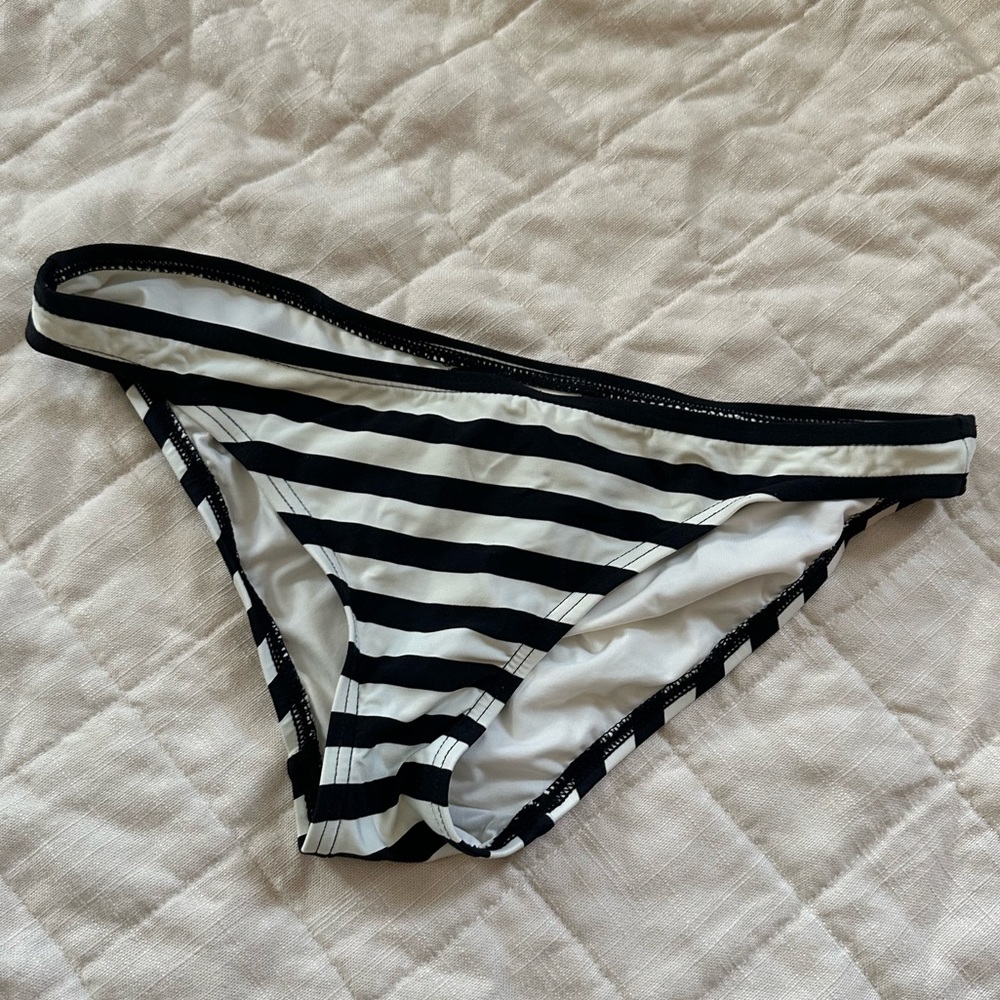 Kate Spade “Georgica” Stripe Swim Bottoms